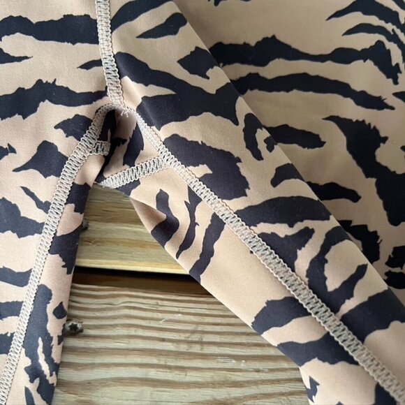 ** Anthropologie All Fenix Tiger Stripe 7/8 Leggings XS NWOT - Picture 6 of 10